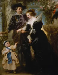 Rubens, His Wife Helena Fourment and One of Their Children